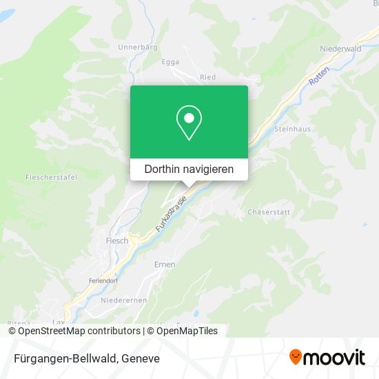 Fürgangen-Bellwald Karte