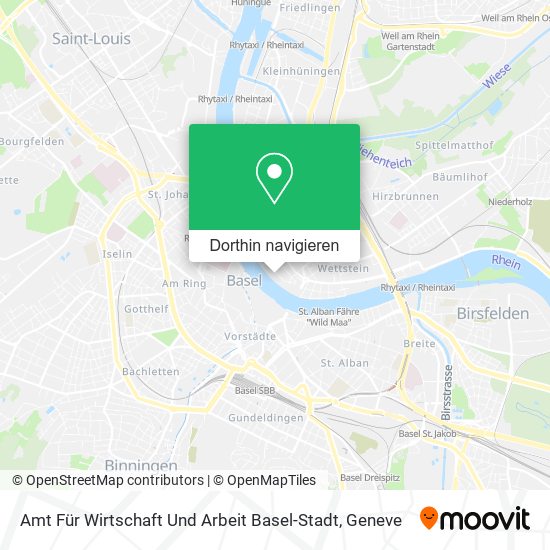 Amt Für Wirtschaft Und Arbeit Basel-Stadt Karte
