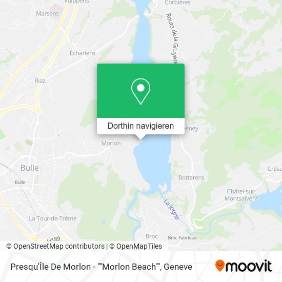 Presqu'Île De Morlon - ""Morlon Beach"" Karte