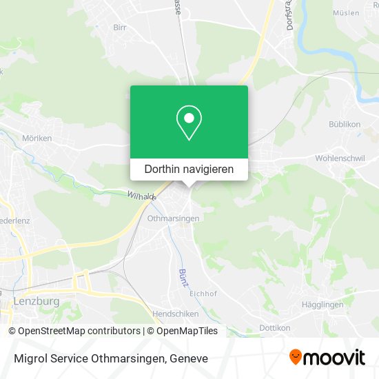 Migrol Service Othmarsingen Karte