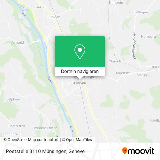 Poststelle 3110 Münsingen Karte