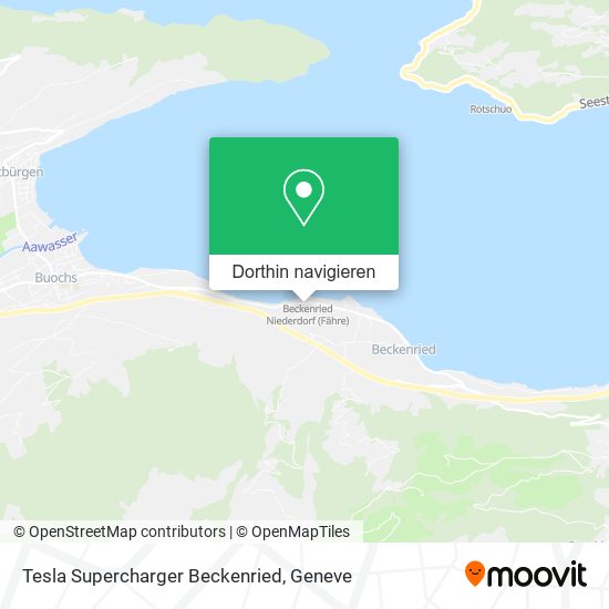 Tesla Supercharger Beckenried Karte