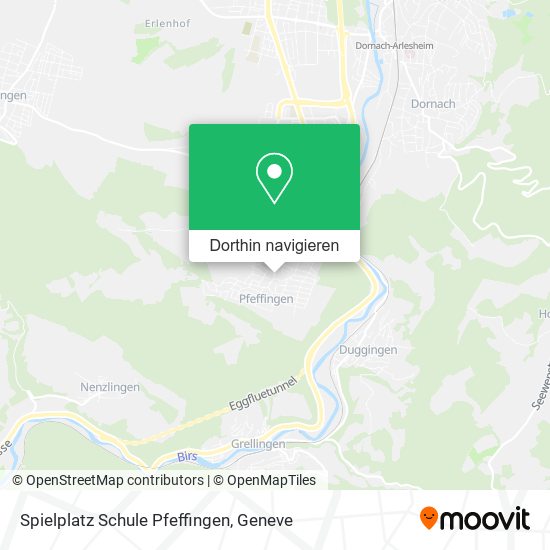 Spielplatz Schule Pfeffingen Karte