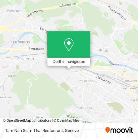 Tam Nan Siam Thai Restaurant Karte