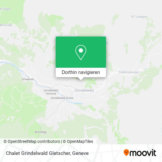 Chalet Grindelwald Gletscher Karte