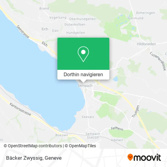 Bäcker Zwyssig Karte