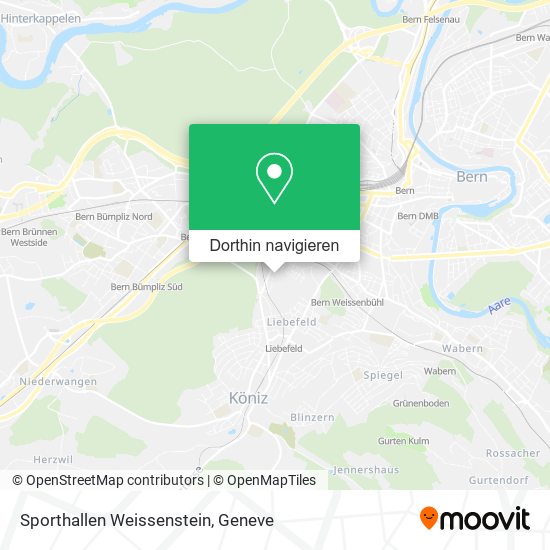 Sporthallen Weissenstein Karte
