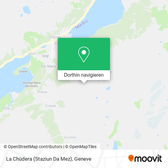 La Chüdera (Staziun Da Mez) Karte