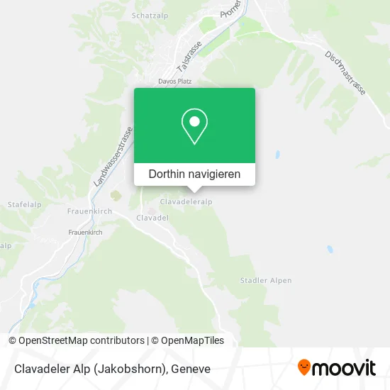 Clavadeler Alp (Jakobshorn) Karte