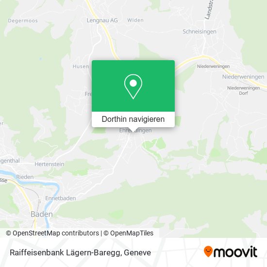 Raiffeisenbank Lägern-Baregg Karte