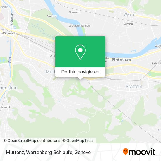 Muttenz, Wartenberg Schlaufe Karte