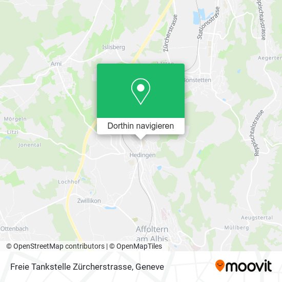 Freie Tankstelle Zürcherstrasse Karte