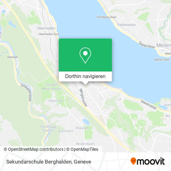 Sekundarschule Berghalden Karte