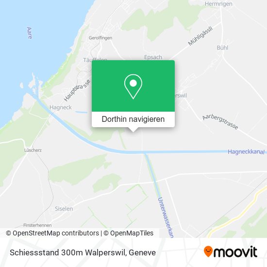 Schiessstand 300m Walperswil Karte