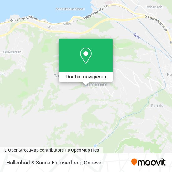 Hallenbad & Sauna Flumserberg Karte