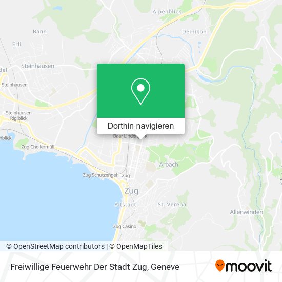 Freiwillige Feuerwehr Der Stadt Zug Karte