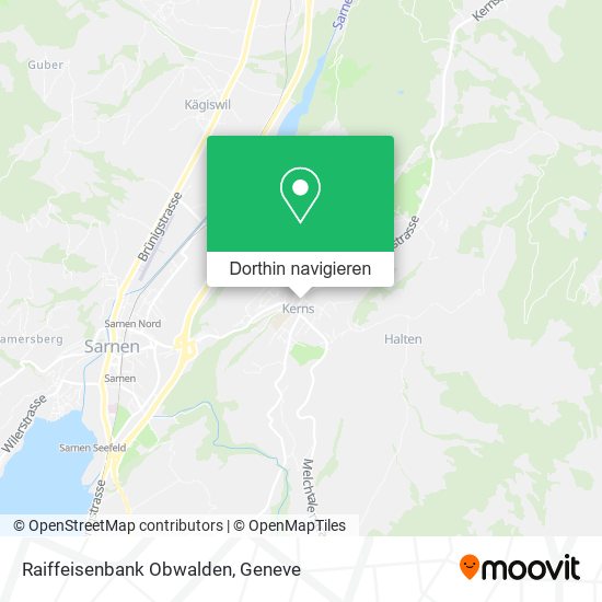 Raiffeisenbank Obwalden Karte