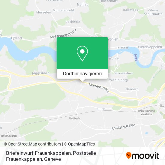 Briefeinwurf Frauenkappelen, Poststelle Frauenkappelen Karte
