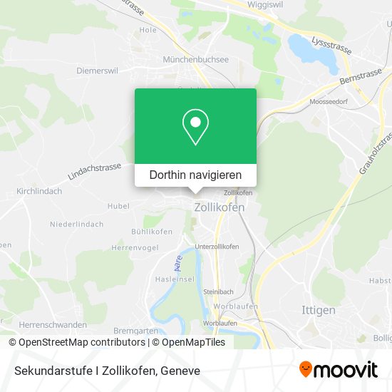 Sekundarstufe I Zollikofen Karte