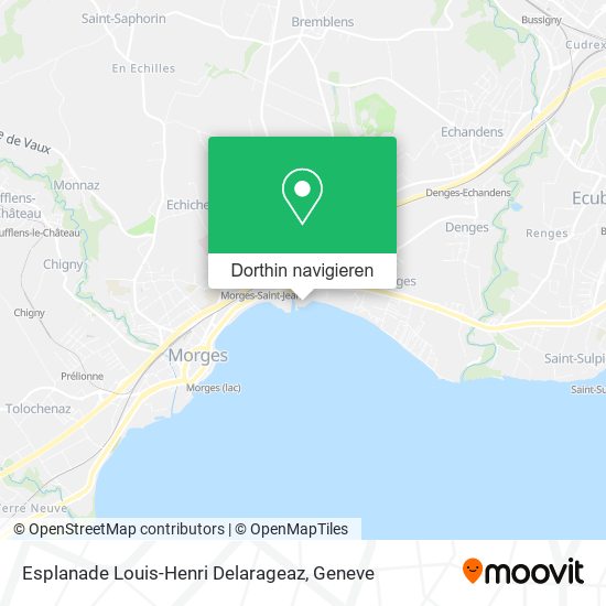 Esplanade Louis-Henri Delarageaz Karte