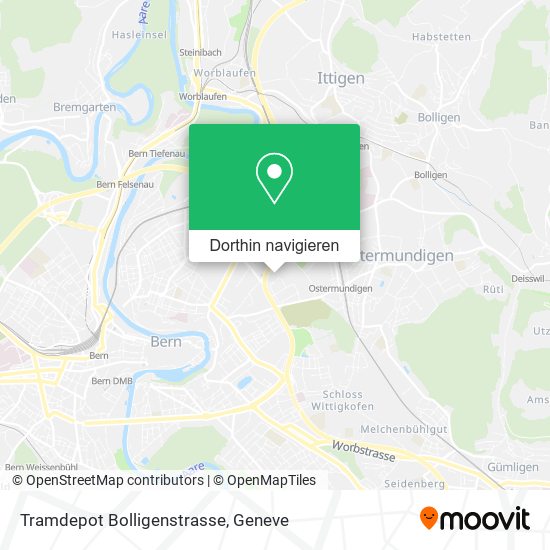 Tramdepot Bolligenstrasse Karte