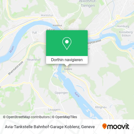 Avia-Tankstelle Bahnhof-Garage Koblenz Karte