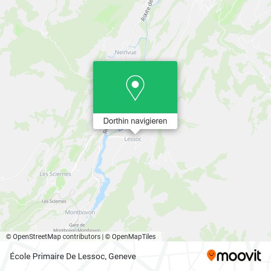 École Primaire De Lessoc Karte