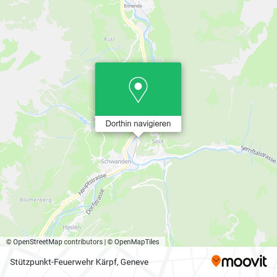 Stützpunkt-Feuerwehr Kärpf Karte