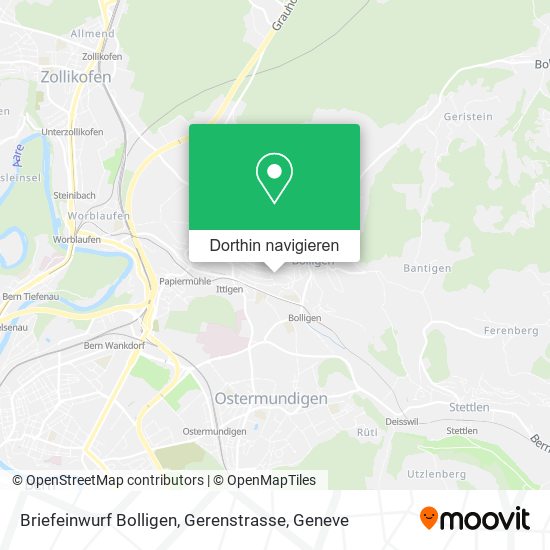 Briefeinwurf Bolligen, Gerenstrasse Karte