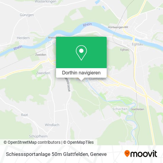 Schiesssportanlage 50m Glattfelden Karte