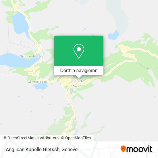 Anglican Kapelle Gletsch Karte