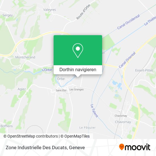 Zone Industrielle Des Ducats Karte