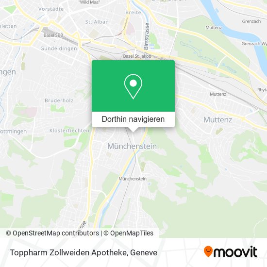 Toppharm Zollweiden Apotheke Karte