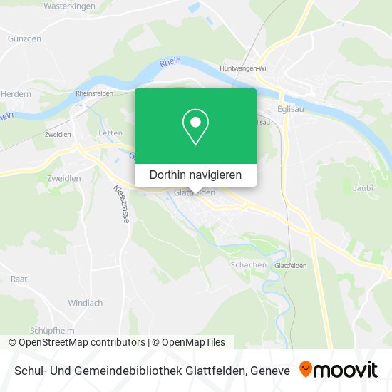 Schul- Und Gemeindebibliothek Glattfelden Karte