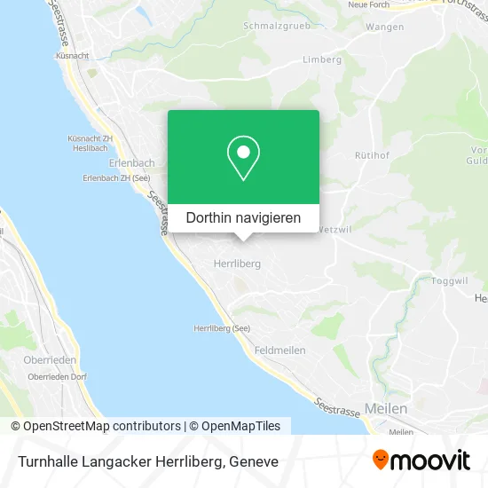 Turnhalle Langacker Herrliberg Karte