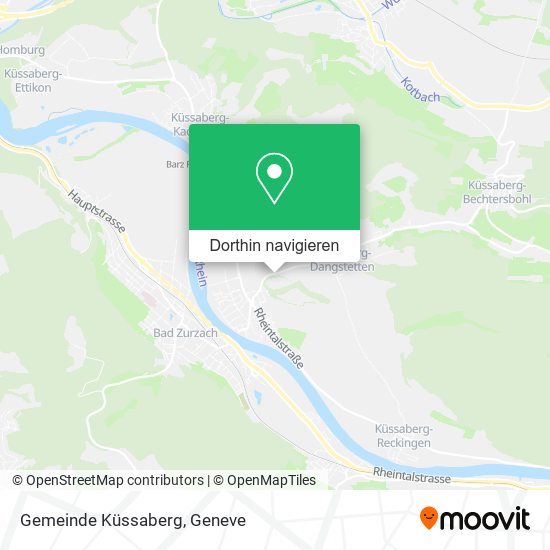 Gemeinde Küssaberg Karte