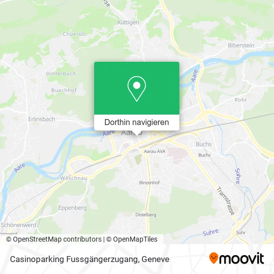 Casinoparking Fussgängerzugang Karte