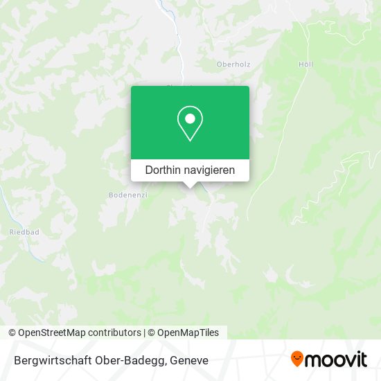 Bergwirtschaft Ober-Badegg Karte