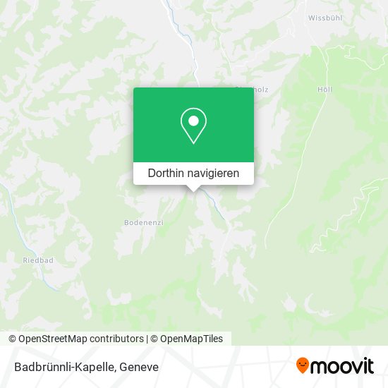 Badbrünnli-Kapelle Karte