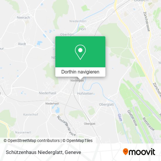 Schützenhaus Niederglatt Karte