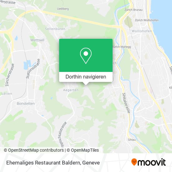 Ehemaliges Restaurant Baldern Karte