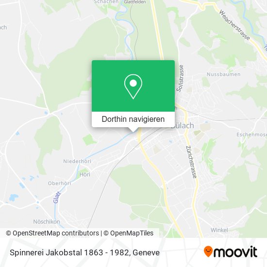 Spinnerei Jakobstal 1863 - 1982 Karte