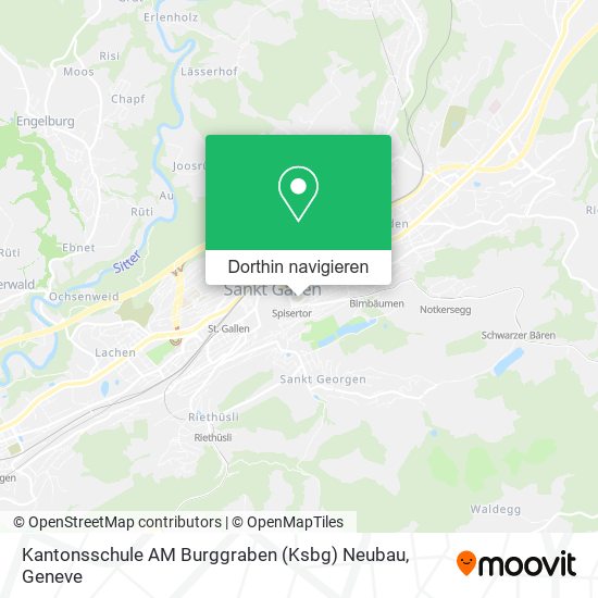Kantonsschule AM Burggraben (Ksbg) Neubau Karte