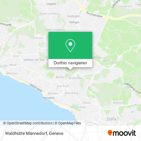 Waldhütte Männedorf Karte