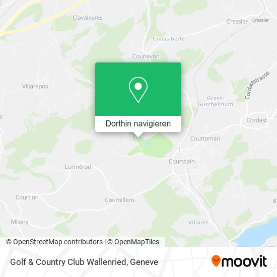 Golf & Country Club Wallenried Karte