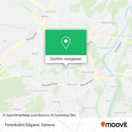 Ferenbalm/Sägarei Karte