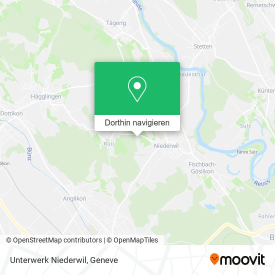 Unterwerk Niederwil Karte
