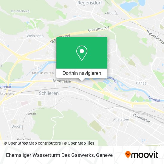 Ehemaliger Wasserturm Des Gaswerks Karte