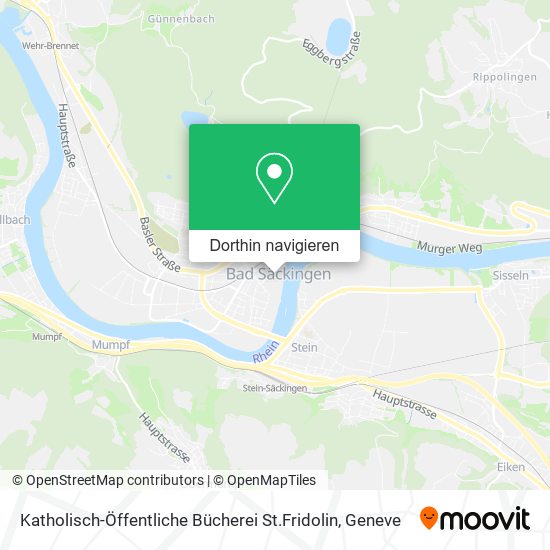 Katholisch-Öffentliche Bücherei St.Fridolin Karte