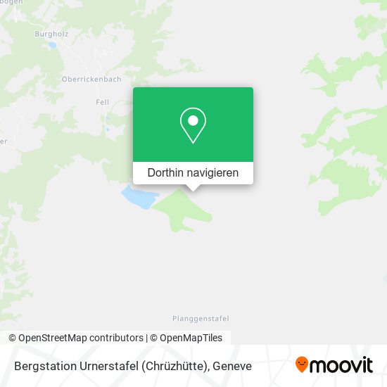 Bergstation Urnerstafel (Chrüzhütte) Karte